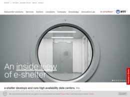 Website Printscreenhttps://www.e-shelter.de/en