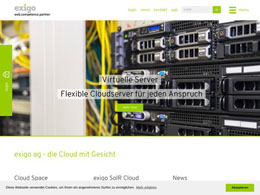 Website Printscreenhttps://www.exigo.ch/de/