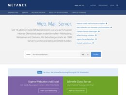 Website Printscreenhttps://www.metanet.ch/