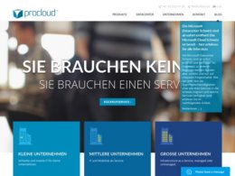 Website Printscreenhttps://www.procloud.ch/en/